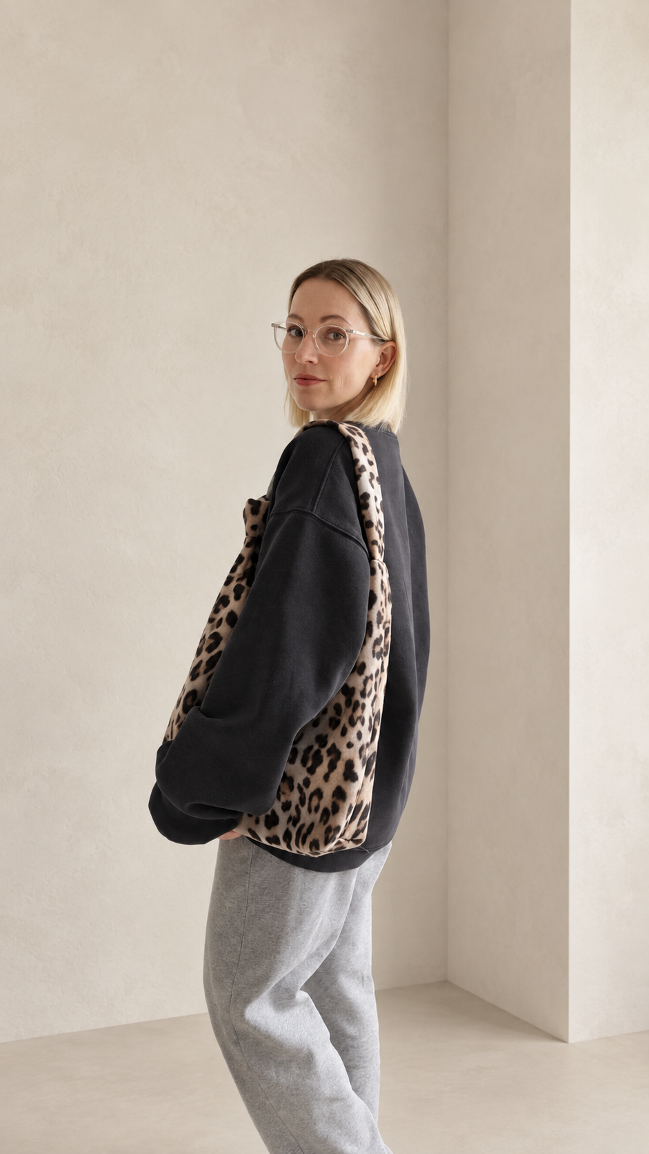 SANNA | Tote Bag Midi | Leo Leinenlook