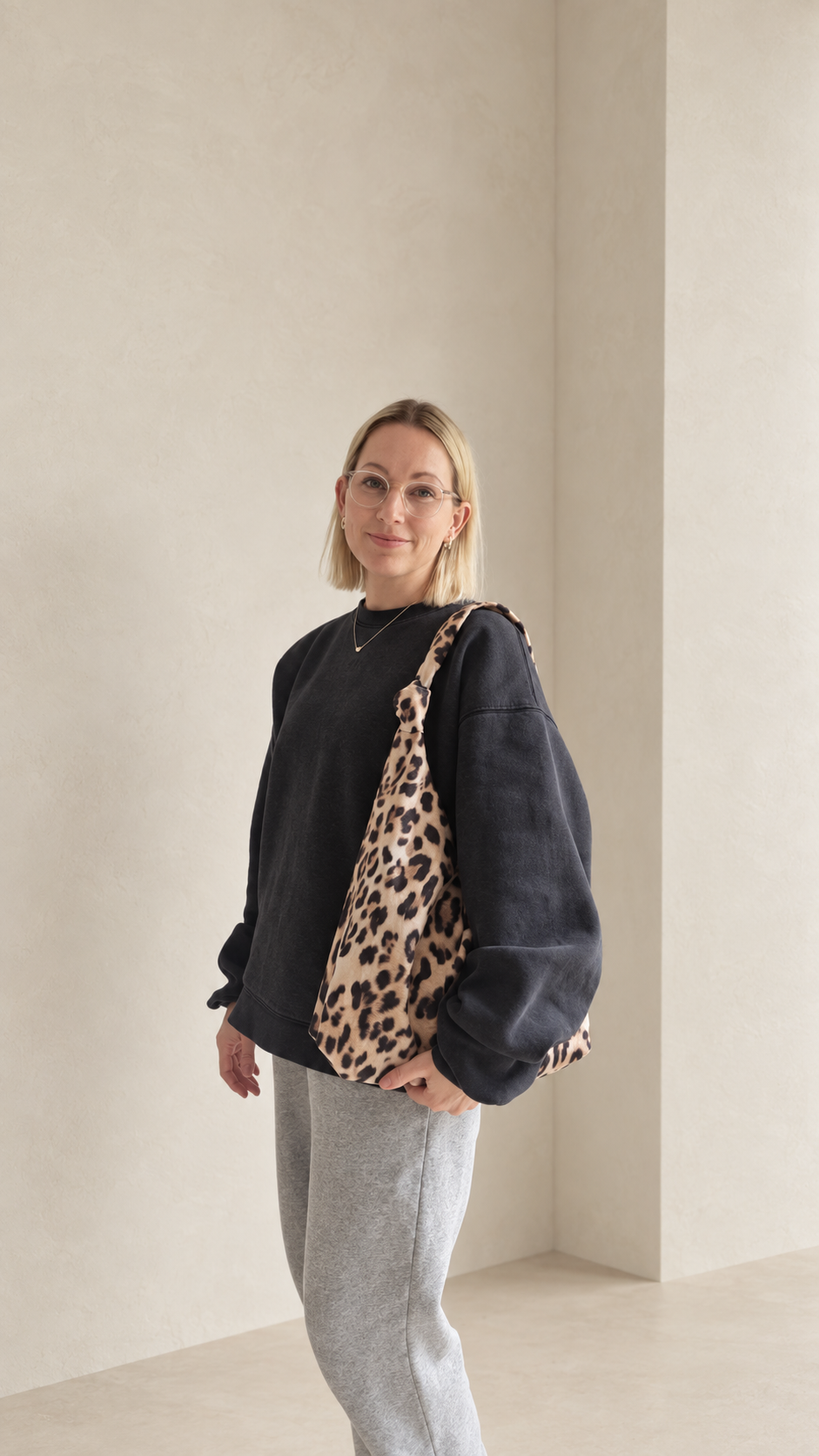 SANNA | Tote Bag Midi | Leo Leinenlook