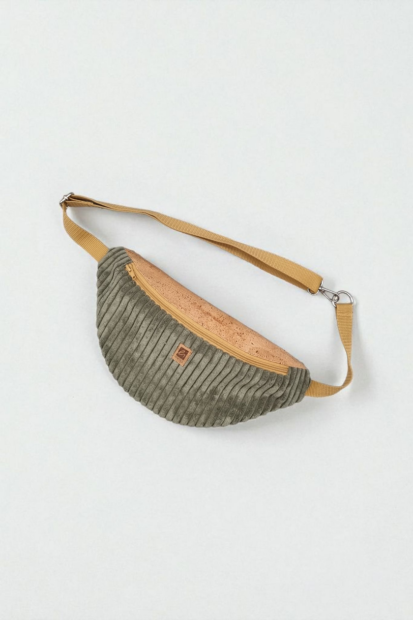 NILSON | Bauchtasche | Cord oliv